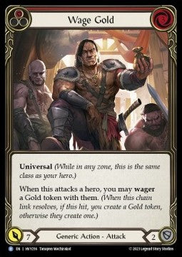 Wage Gold (Red) [HVY216] (Heavy Hitters) Rainbow Foil