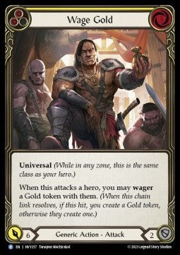 Wage Gold (Yellow) [HVY217] (Heavy Hitters) Rainbow Foil