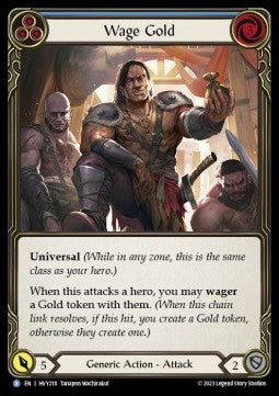 Wage Gold (Blue) [HVY218] (Heavy Hitters) Rainbow Foil