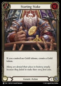 Starting Stake [HVY238] (Heavy Hitters) Rainbow Foil