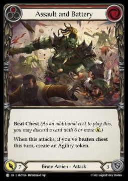 Assault and Battery (Red) [HVY026] (Heavy Hitters) Rainbow Foil