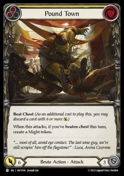 Pound Town (Yellow) [HVY036] (Heavy Hitters) Rainbow Foil