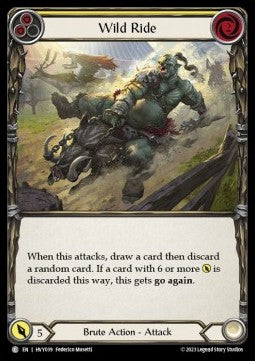 Wild Ride (Yellow) [HVY039] (Heavy Hitters) Regular