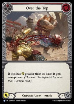 Over the Top (Red) [HVY065] (Heavy Hitters) Rainbow Foil
