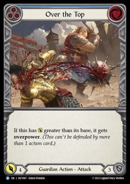 Over the Top (Blue) [HVY067] (Heavy Hitters) Rainbow Foil