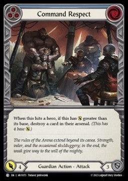 Command Respect (Blue) [HVY073] (Heavy Hitters) Rainbow Foil
