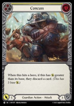 Concuss (Yellow) [HVY075] (Heavy Hitters) Rainbow Foil