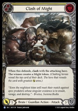 Clash of Might (Yellow) [HVY138] (Heavy Hitters) Regular