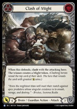 Clash of Might (Blue) [HVY139] (Heavy Hitters) Regular