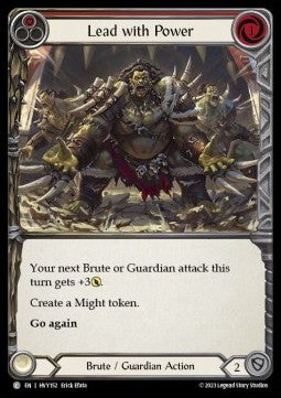 Lead with Power (Red) [HVY152] (Heavy Hitters) Regular