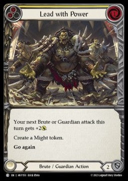 Lead with Power (Yellow) [HVY153] (Heavy Hitters) Rainbow Foil