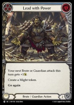 Lead with Power (Blue) [HVY154] (Heavy Hitters) Rainbow Foil