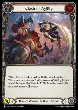 Clash of Agility (Red) [HVY157] (Heavy Hitters) Regular