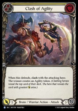 Clash of Agility (Yellow) [HVY158] (Heavy Hitters) Rainbow Foil