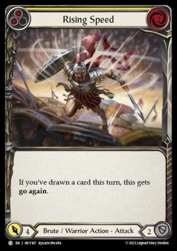 Rising Speed (Yellow) [HVY167] (Heavy Hitters) Rainbow Foil