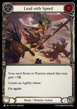 Lead with Speed (Red) [HVY172] (Heavy Hitters) Rainbow Foil