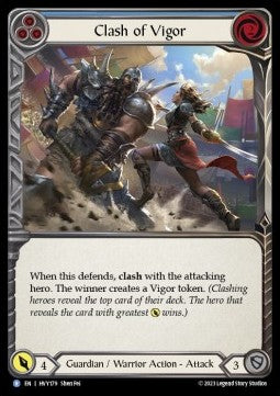 Clash of Vigor (Blue) [HVY179] (Heavy Hitters) Rainbow Foil