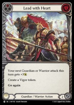 Lead With Heart (Red) [HVY192] (Heavy Hitters) Rainbow Foil