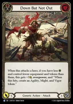 Down But Not Out (Red) [HVY213] (Heavy Hitters) Rainbow Foil