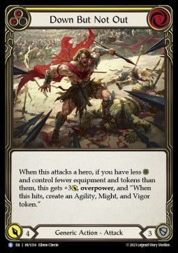 Down But Not Out (Yellow) [HVY214] (Heavy Hitters) Rainbow Foil