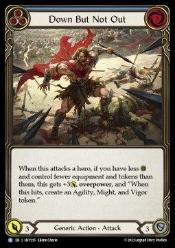 Down But Not Out (Blue) [HVY215] (Heavy Hitters) Rainbow Foil