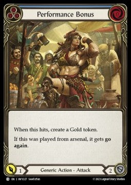 Performance Bonus (Blue) [HVY227] (Heavy Hitters) Rainbow Foil