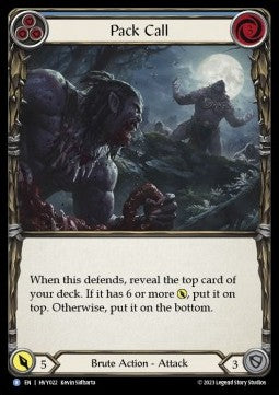 Pack Call (Blue) [HVY022] (Heavy Hitters) Rainbow Foil