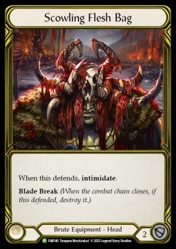 Scowling Flesh Bag [FAB140] (FAB Promos) Gold Cold Foil