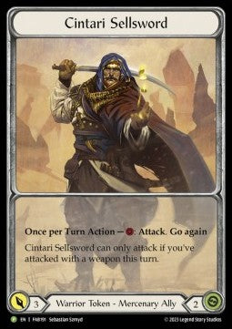 Cintari Sellsword (Extended Art) [FAB191] (FAB Promos) Cold Foil