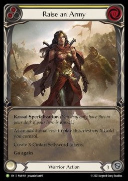 Raise an Army (Extended Art) [FAB192] (FAB Promos) Rainbow Foil