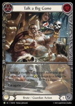 Talk a Big Game (Extended Art) [FAB195] (FAB Promos) Rainbow Foil
