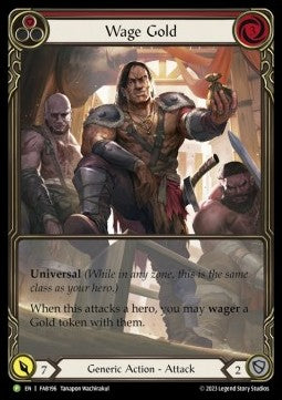 Wage Gold (Red) (Extended Art) [FAB196] (FAB Promos) Rainbow Foil