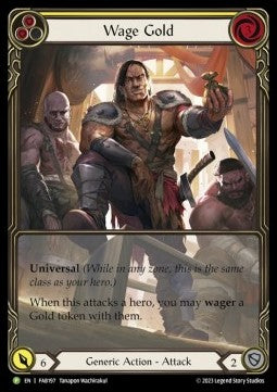 Wage Gold (Yellow) (Extended Art) [FAB197] (FAB Promos) Rainbow Foil