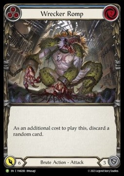 Wrecker Romp (Blue) (Alternate Art) [FAB200] (FAB Promos) Rainbow Foil