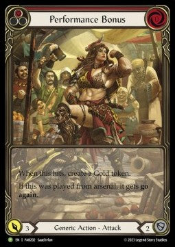 Performance Bonus (Red) (Extended Art) [FAB202] (FAB Promos) Rainbow Foil