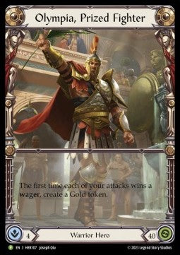 Olympia, Prized Fighter [HER107] (Hero Promos) Rainbow Foil