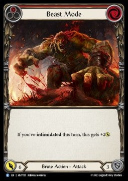 Beast Mode (Red) [HVY017] (Heavy Hitters) Rainbow Foil