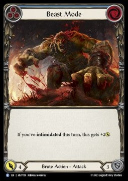 Beast Mode (Blue) [HVY019] (Heavy Hitters) Rainbow Foil