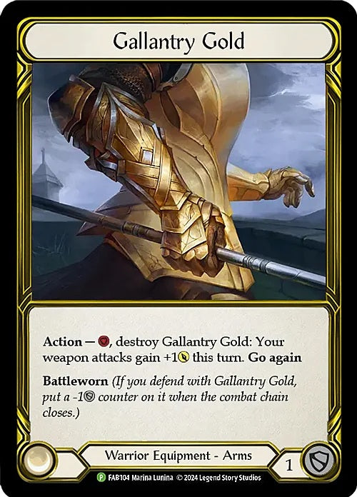 Gallantry Gold [FAB104] (FAB Promos) Gold Cold Foil