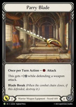 Parry Blade [LGS242] (LGS Promos) Rainbow Foil