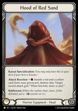 Hood of Red Sand [LGS249] (LGS Promos) Cold Foil