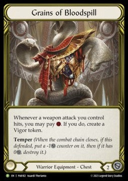 Grains of Bloodspill [FAB182] (FAB Promos) Gold Cold Foil