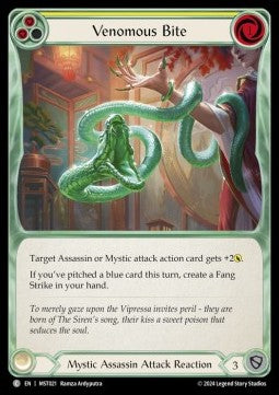 Venomous Bite (Yellow) [MST021] (Part the Mistveil) Rainbow Foil