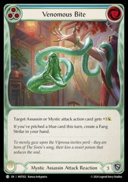Venomous Bite (Blue) [MST022] (Part the Mistveil) Rainbow Foil