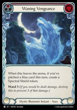 Waning Vengeance (Red) [MST040] (Part the Mistveil) Rainbow Foil