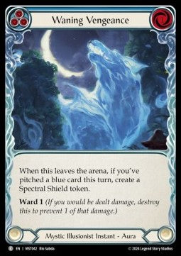 Waning Vengeance (Blue) [MST042] (Part the Mistveil) Regular