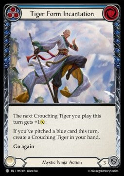 Tiger Form Incantation (Blue) [MST065] (Part the Mistveil) Rainbow Foil