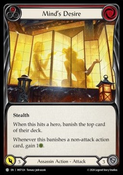 Mind's Desire (Red) [MST124] (Part the Mistveil) Rainbow Foil