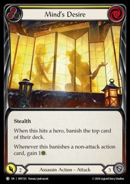 Mind's Desire (Yellow) [MST125] (Part the Mistveil) Rainbow Foil