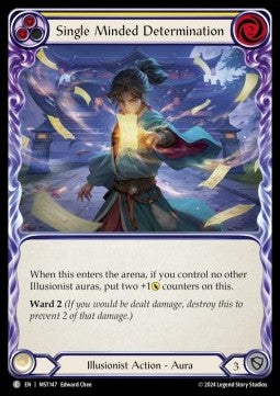 Single Minded Determination (Yellow) [MST147] (Part the Mistveil) Rainbow Foil